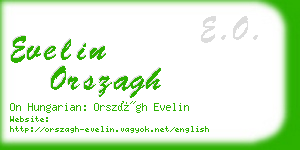 evelin orszagh business card